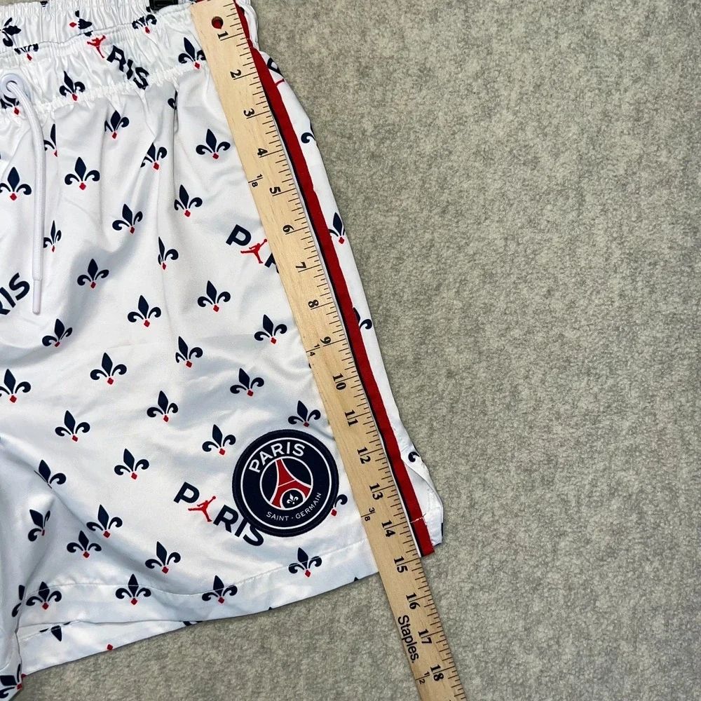 Jordan Mens X Paris Saint‎ Germain Printed Shorts White All Over Print Outdoor S